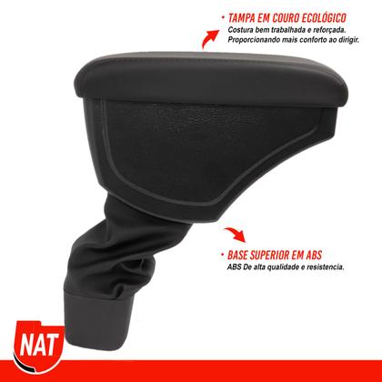 Imagem de Apoio de Braço Cobalt 2012 Até 2020 E Novo Onix/Plus 2020 Até 2023 C/ Porta Objeto