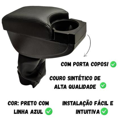 Imagem de Apoio De Braço Com Porta Copos Argo E Cronos 2017/2021 + LED