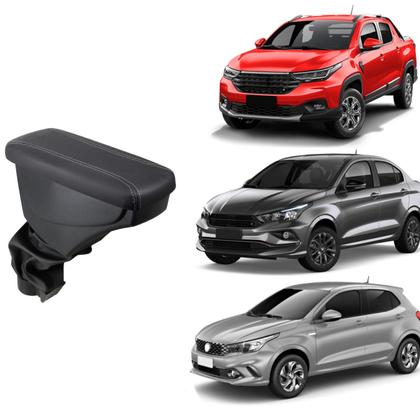 Imagem de Apoio De Braço Cronos material sintético Grafite Cost. Cinza