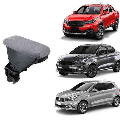 Imagem de Apoio De Braço Cronos Tecido Cinza Sem Costura