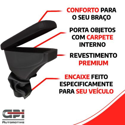 Imagem de Apoio De Braço Cronos Tecido Preto Sem Costura