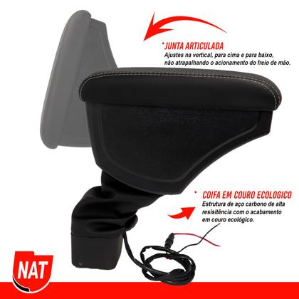 Imagem de Apoio de Braço Encosto Kicks  2016 Até 2023 C/ Usb