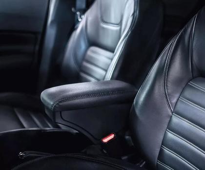 Imagem de Apoio De Braço Encosto Onix e Prisma 2012 2013 2014 2015 2016 2017 2018 2019 Preto Com Linha Branca