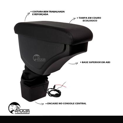 Imagem de Apoio De Braço Encosto Tracker 2014 2015 2016 2017 2018 2019 Com USB