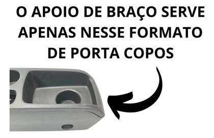 Imagem de Apoio De Braço New Fiesta Nac. Couro Cinza Costura Cinza