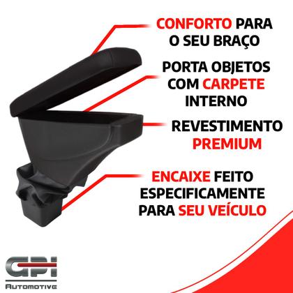 Imagem de Apoio De Braço Nissan Kicks Tecido Preto Sem Costura