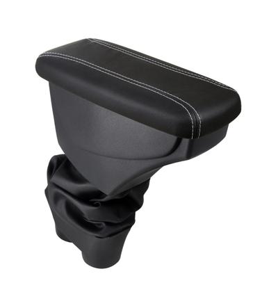 Imagem de Apoio De Braço Peugeot 2008 Couro Preto Costura Branca
