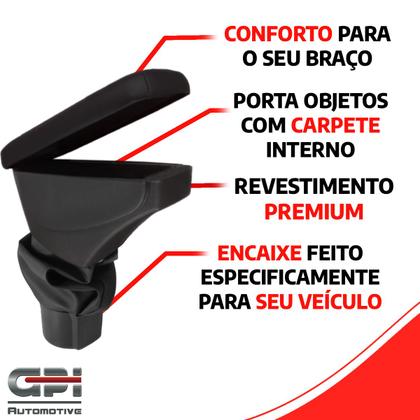 Imagem de Apoio De Braço Renault Duster Couro Cinza Costura Marrom
