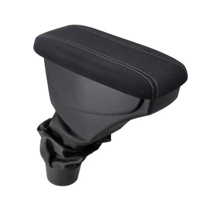 Imagem de Apoio De Braço Toyota Etios Tecido Preto Costura Cinza