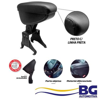 Imagem de Apoio de Braço Universal Sintético Preto com Linha Preta