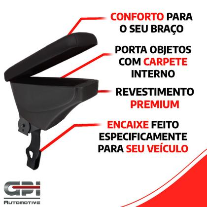 Imagem de Apoio De Braço Volkswagen Gol Couro Marrom Costura Branca