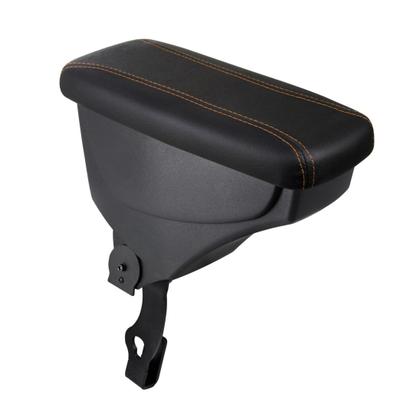 Imagem de Apoio De Braço Volkswagen Gol Couro Preto Costura Laranja