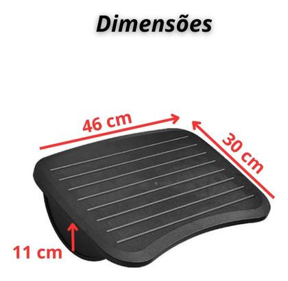 Imagem de Apoio Descanso Base Suporte Ergonômico Para Os Pés - Preto