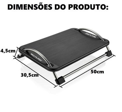 Imagem de Apoio Descanso Pés Trabalho Escritório 20Kg com Rolagem Multi AC059