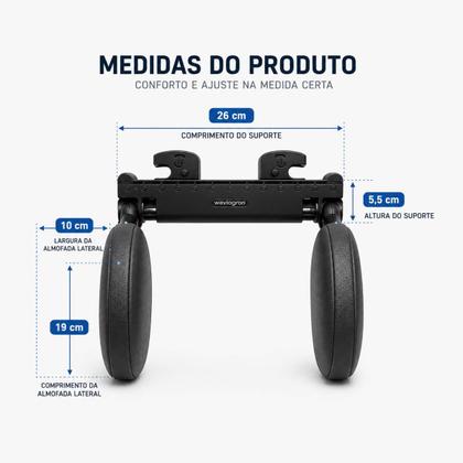 Imagem de Apoio Encosto de Cabeça para Assento de Carro Confortável Descanso para Viagens Adulto Criança
