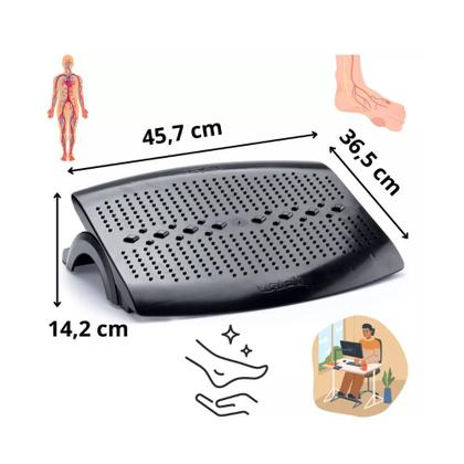 Imagem de Apoio Ergonômico para Pés Preto