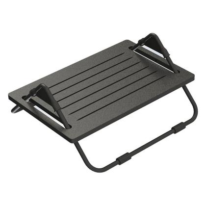 Imagem de Apoio Ergonômico para Pés Regulável em Mdf Preto Multivisão