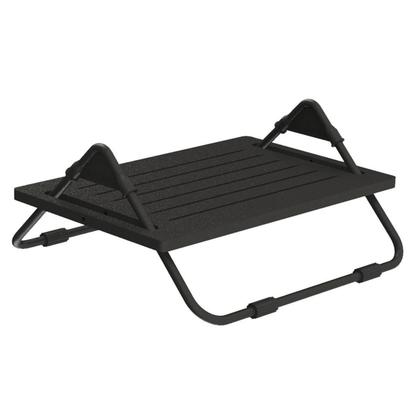 Imagem de Apoio Ergonômico para Pés Regulável em Mdf Preto Multivisão