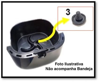 Imagem de Apoio Panela Suporte Airfryer Walita RI9201 RI9252 RI9255
