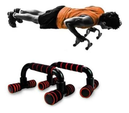Imagem de Apoio Para Flexão Exercícios Barra De Chão Fitness (par)