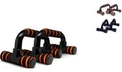 Imagem de Apoio Para Flexão Exercícios Barra De Chão Fitness (par)