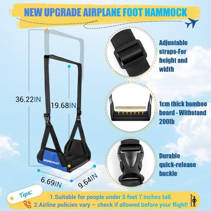 Imagem de Apoio para pés NOONCRAZY Airplane Foot Hammock, alça ajustável
