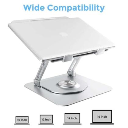 Imagem de Apoio para Tablet Dobrável Laptop até 17 Polegadas Resistente Ergonômico Articulado Portátil Mesa