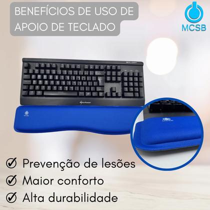 Imagem de Apoio Punho Ergonomico Descanso Para Teclado Macio Almofada