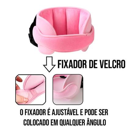 Imagem de Apoio Suporte Cabeça Proteção Bebê Cadeirinha Infantil para Carro Segura Cabeça Almofada Ajustável