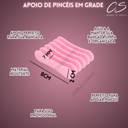 Imagem de Apoio Suporte Grade Pincel Unha Manicure Acrílico Glitter