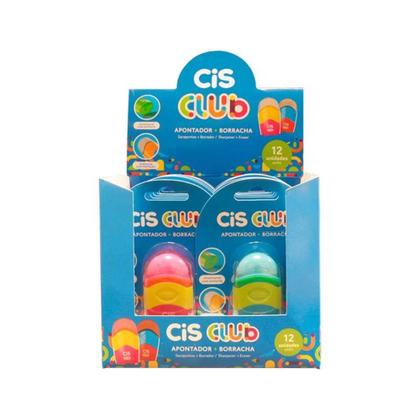 Imagem de Apontador C/ Depósito + Borracha Club CIS