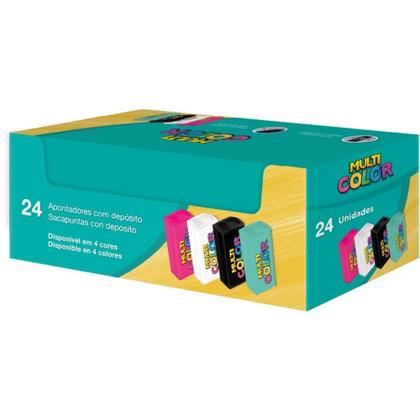 Imagem de Apontador com Depósito Multicolor 4 Modelos Display com 24 Unidades