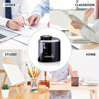 Imagem de Apontador De Lápis Elétrico Automático-Design De Mesa Para De 6-8 Mm-Perfeito Estudantes E Uso Em Escritório