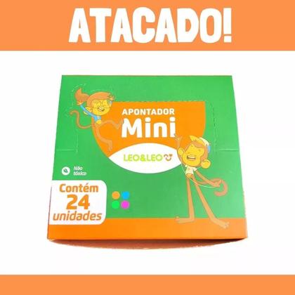 Imagem de Apontador Escolar De Lapis Retangular Atacado Cx C/ 24 Unid