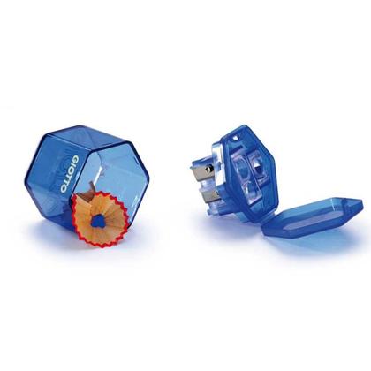 Imagem de Apontador Universal 3 Furos Octagonal GIOTTO Amarelo