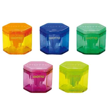 Imagem de Apontador Universal 3 Furos Octagonal GIOTTO Amarelo