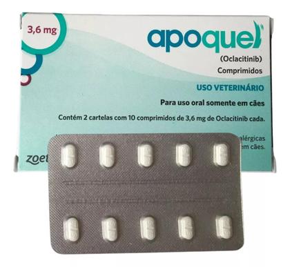 Imagem de Apoquel 3,6mg Cães Zoetis 20 Comprimidos