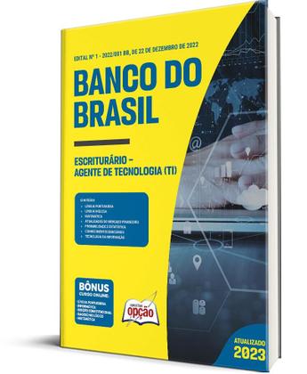 Imagem de Apostila Banco do Brasil - Escriturário - Agente de Tecnologia (TI)