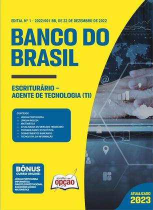Imagem de Apostila Banco do Brasil - Escriturário - Agente de Tecnologia (TI)