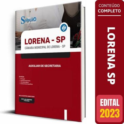 Imagem de Apostila Câmara Lorena Sp 2023 - Auxiliar De Secretaria