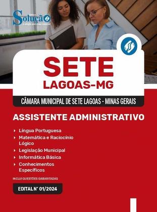 Imagem de Apostila Câmara Sete Lagoas Mg 2024 Assistente