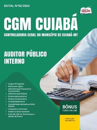 Imagem de Apostila CGM Cuiabá - MT 2024 - Auditor Público Interno