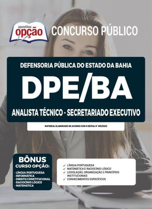 Imagem de Apostila DPE-BA - Analista Técnico - Secretariado Executivo