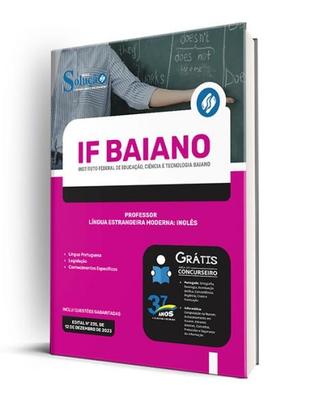 Imagem de Apostila IF Baiano - Professor - Língua Estrangeira Moderna: Inglês