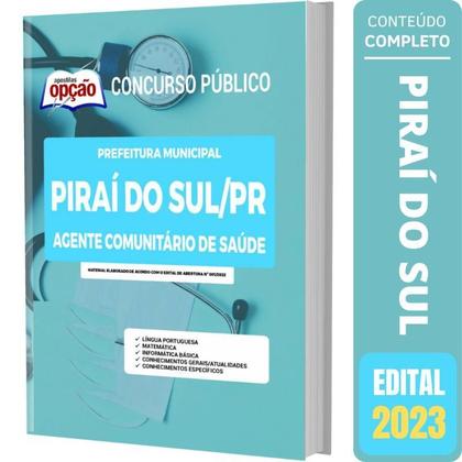 Imagem de Apostila Piraí Do Sul Pr - Agente Comunitário De Saúde