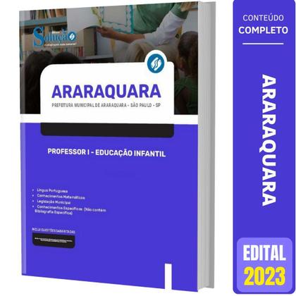 Imagem de Apostila Prefeitura Araraquara Sp 2023 Professor I Educação