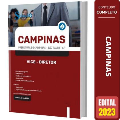 Imagem de Apostila Prefeitura De Campinas Sp - Vice-Diretor