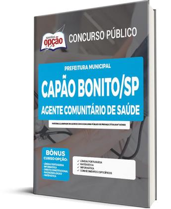Imagem de Apostila Prefeitura de Capão Bonito - SP - Agente Comunitário de Saúde - Apostilas Opção