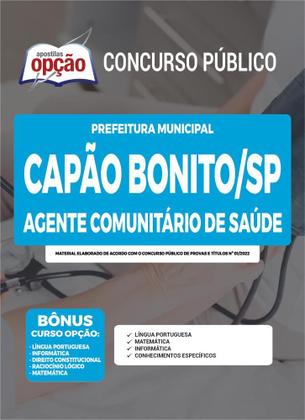 Imagem de Apostila Prefeitura de Capão Bonito - SP - Agente Comunitário de Saúde - Apostilas Opção