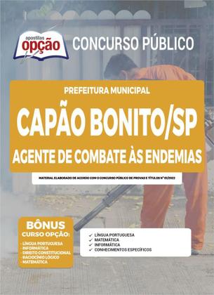 Imagem de Apostila Prefeitura de Capão Bonito - SP - Agente de Combate às Endemias